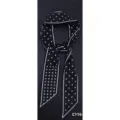 Sciarpa twilly pois nero e bianco elegante nastro collo donna accessorio di moda chic - PDXJ-Pois divertenti nero