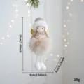 Natale angelo bambola cappello peluche ragazza ciondolo albero di natale decorazione festa - Cappello Tondo Ragazza Angelo / Kaki