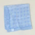 Stijlvolle blauwe geruite sjaal voor dames, lichte vierkante halsdoek modieus accessoire. - 58*58cm / LM58-Ruitjes Hemelsblauw