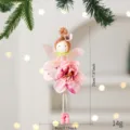 Easter angel girl Christmas tree hanging ornament holiday party decorative doll prop - Pink Angel Girl