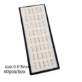 Scatola Piercing Naso Oro 0.8x8mm 40 Pezzi Acciaio Inossidabile Gioielli Corpo Donna - Oro / 40 Pezzi/Confezione (0.8x8mm)