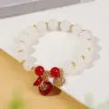 Nuovo braccialetto di perle in stile cinese con sacchetto rosso e ciondoli per donne. - Stile 12 Ciondolo Sacchetto Fortuna (5374646856720)