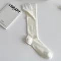 Weiße hohle Netz Damen Waden Socken Sommer dünne japanische JK lange Socken Alltag - Einheitsgröße / Milchweiß