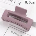 Matte rectangular hair claw clip 8.5cm stylish minimalist ponytail hair catch for women. - Matte Style (S150-2) / 8.5cm