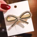 Elegant rhinestone bow hairpin variant, sparkling crystal duckbill clip for stylish daily hair styling. - Rhinestone Bow Style (4#) / Mixed Colors
