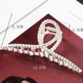 Large metal hair claw clip with twisted design, elegant hair styling accessory for women. - Twisted Rope Braid Style (S157-6) / 11.7cm