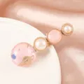 Korean style cute hair clip candy color pearl planet hairpin sweet fashion hair accessories - Planet Style / Pink Planet