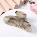Grande pince a cheveux en acetate avec motif marbre pour coiffure tres elegante 8.5cm - Pince Nuage Noir