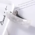 White marble acrylic curved spring hair clip, stylish hair accessory for women and girls. - 1# Spring Clip