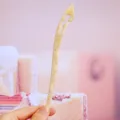 Vintage acetate hair stick with hollow cloud pattern, minimalist hair fork for women buns. - 17.6cm / Yellow