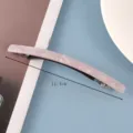 Pink acetate hair clip elegant barrette for women, stylish 11.4cm ponytail spring hair accessory. - Pink Long Spring Clip (3#)