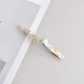 Pastel acetate hair clip with elegant knot design, trendy barrette for chic daily styling. - Pink & Green Gradient Knotted Hair Clip (5#)
