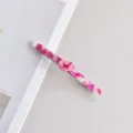 Pink marble acetate hair clip with knot design, elegant barrette for women and girls daily wear. - Pink & White Marble Knotted Hair Clip (6#)