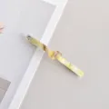 Elegant yellow acetate hair clip with knot design, chic minimalist barrette for women. - Yellow Marble Knotted Hair Clip (9#)