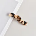 Tortoise shell acetate hair clip elegant spring barrette minimalist hair accessory for women - Open Smile Spring Clip (1#)