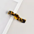 Acetate Hair Clip Tortoiseshell Pattern Barrette Spring Clip Elegant Ponytail Hair Accessory - Open Smile Spring Clip (2#)