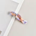 Purple orange acetate hair clip, stylish twisted barrette variant for elegant hairstyles. - Open Smile Spring Clip (6#)