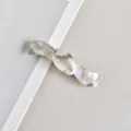 Minimalist acetate hair clip elegant geometric barrette for daily styling and charming ponytail. - Curved Translucent Marble Style (10#)
