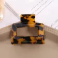 Schildpatt Haarklammer Quadratisch Acetat Haargreifer Modische Haaraccessoires Fuer Damen - #5 Quadratische Haarklammer in Schildpattoptik