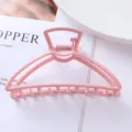 Pink metal hair claw clip for women, stylish geometric bunny head design for cute hairstyles. - Rabbit Head Geometric Style (86#)
