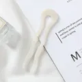 White acetate hair fork U shaped hair stick elegant wavy bun pin minimalist hair accessory - U-Shaped Wave (1#) / 11.6cm / Mermaid Color