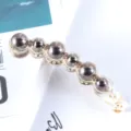 Korean minimalist gold pearl banana clip rhinestone hair styling accessory for ponytail - 10# Pearl Rhinestone Banana Clip