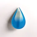 Blue and white gradient teardrop acrylic resin charm detail view craft supply component accessories - S316 / Graduated Waterdrop
