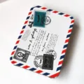 Vintage airmail style metal tin box storage case for jewelry, hair clips and small items. - 10# Tin Box-Flat Bobby Pins / 50 Pieces