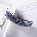 Blue acrylic curved barrette hairpin elegant hair clip fashion hair accessories for women - 9# Spring Clip Style