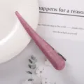 Korean style acetate hair clip detail shot, elegant mauve pink duckbill hair pin for women. - Pink Purple Fine Texture (21#) / 13.5cm