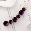 Purple rhinestone banana hair clip crystal ponytail styling hair accessory for women stylish - 4# Purple / 10.7cm Rhinestone Banana Clip