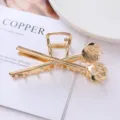 Gold metal cat paw hair claw clip for women girls elegant hairpin fashion hair styling accessories. - Cat Claw Style (34#) / 10.6cm / Gold