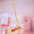 Elegant acetate hair stick with marble pattern, stylish minimalist hair fork for women. - Aries / 17.6cm / 2# Yellow