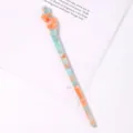 Blue orange acetate hair stick elegant hollow vintage hairpin chic Chinese style hair accessory - 8# Hollow Hair Stick / 17.9cm / Orange and Cyan