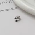 Silver Star Zircon Ear Cuff Minimalist Ins Style Chic Fashion Jewelry Accessory For Daily. - Five-Pointed Star Ear Clip (Single Piece)
