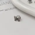 Silver butterfly ear cuff vintage style minimalist fashion jewelry for women daily wear - Vintage Butterfly Ear Clip (Single Piece)