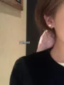 Boucles d'oreilles clous perle d'imitation 10mm style français élégant rétro chic pour femme. - Boucles d'oreilles perles 10 mm