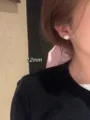 Elegantes boucles d'oreilles perles 12mm pour femmes, style retro minimalista classique. - Boucles d'oreilles perles 12 mm