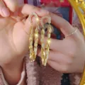 Gold long leaf tassel earrings for women, stylish rhinestone arch drop fashion jewelry. - Leaf Tassel Stud Earrings - Gold