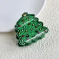 Christmas tree hair claw clip cute green glitter hair accessories for women girls - Christmas Tree