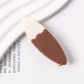 Color block resin hair clip for women, stylish minimalist duckbill hair accessory. - 23#