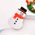Christmas snowman hair claw clip cute holiday hair accessories for women and girls styling. - Snowman With Top Hat And Red Scarf
