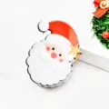 Christmas Santa Claus hair claw clip cute holiday acrylic hair accessory for women styling - White Beard Santa