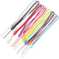 Cinturino corto in nylon colorato per cellulare, chiavi, chiavetta USB e piccoli accessori. - Tondo Corto / 10 Pezzi/Confezione (Lunghezza circa 20cm/Diametro 3mm) / colori misti casuali
