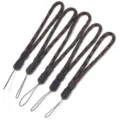 Dettaglio in primo piano di cordini da polso regolabili intrecciati per piccoli dispositivi. - Cordino regolabile corto / 5 Pezzi / Mimetico