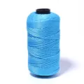 Blauwe ijszijde ko SPOEL voor handgemaakte haak brei DIY ambachten en zomerhoeden. - 120 Yards/Rol (1.5mm) / Blauw