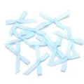 Fiocchi in nastro scozzese azzurro, accessori fai da te in poliestere fatti a mano per regali. - 30 Pezzi/Confezione (Circa 2X3cm) / Blu