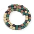 Perle quadrate in argilla polimerica colorate fatte a mano fai da te bracciale collana - Mix Scuro