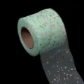 Mint green tulle roll with gold stars, perfect for DIY crafts, wedding decor and party wrapping. - Bronzing Star Green