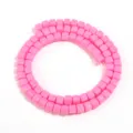 Dettaglio perle rosa opache, finitura liscia, perfetto per gioielli artigianali fai-da-te. - 5mm (circa 85 pezzi) / Rosa